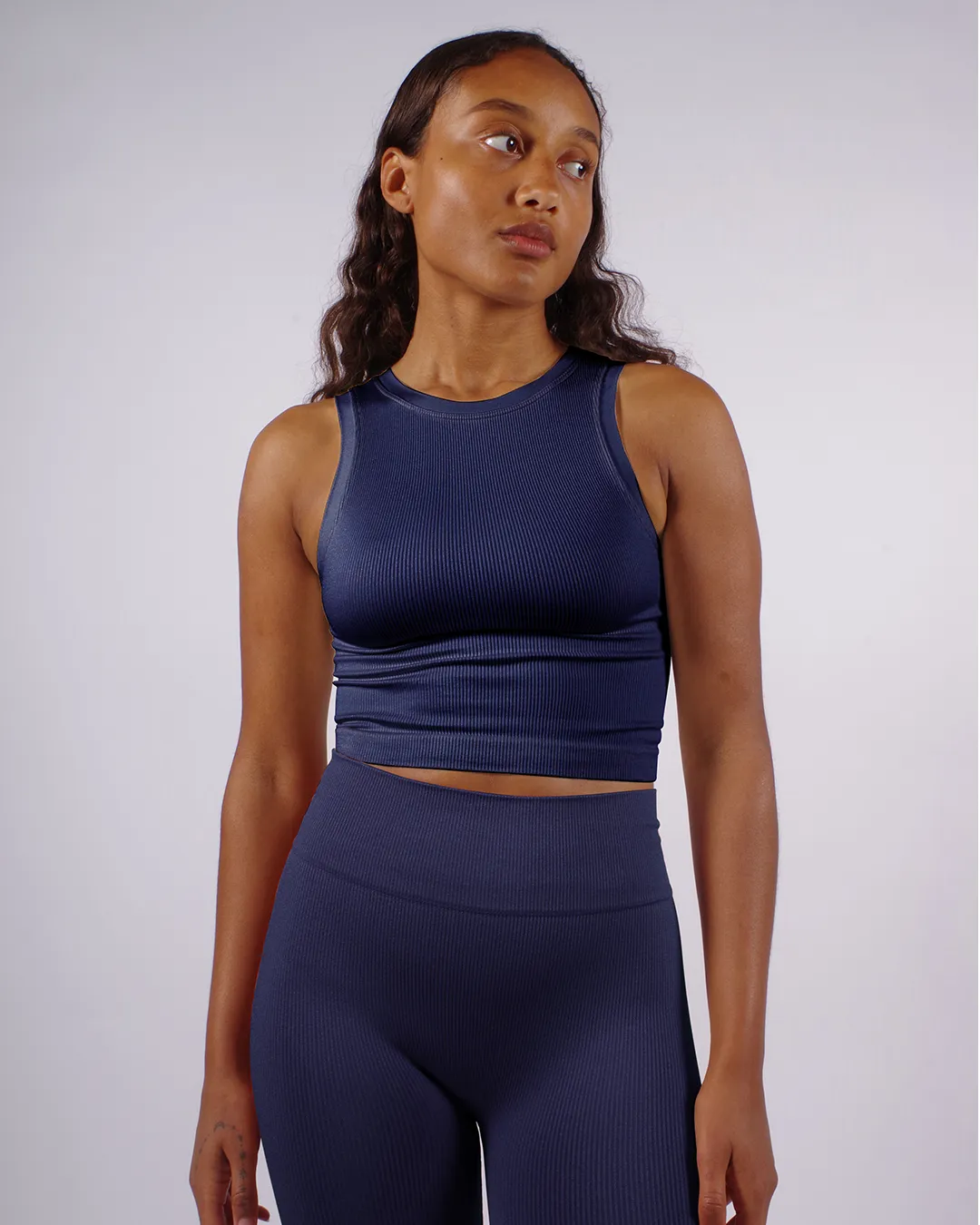 AWAKEN Ribbed Leggings | Eclipse