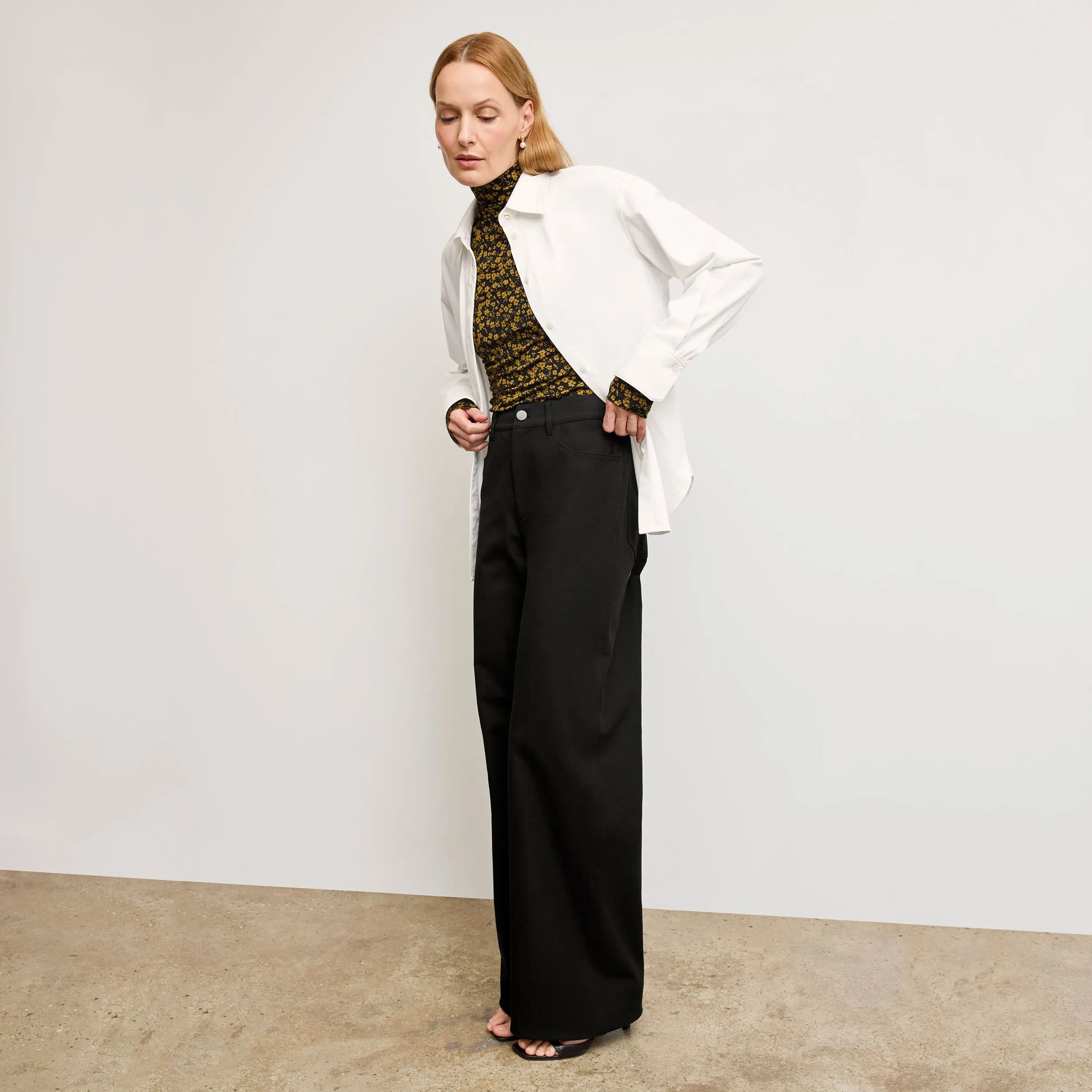 Axam Layering Turtleneck - Printed Jersey :: Bloom Print