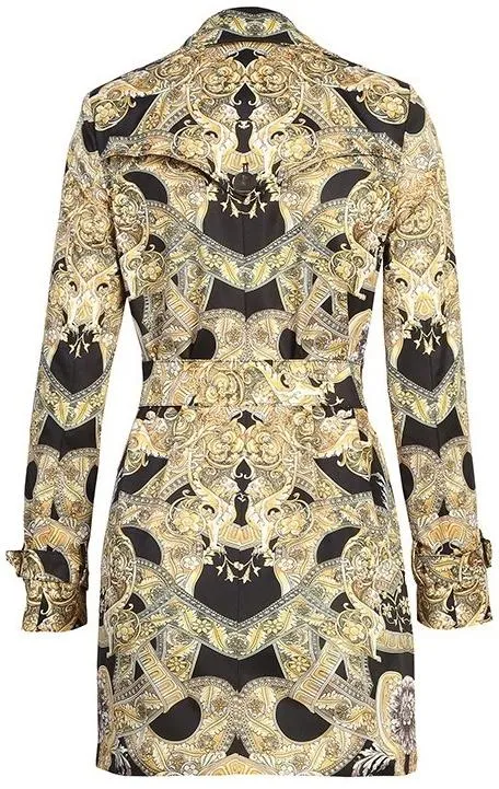 Baroque Double-Breasted Short Coat