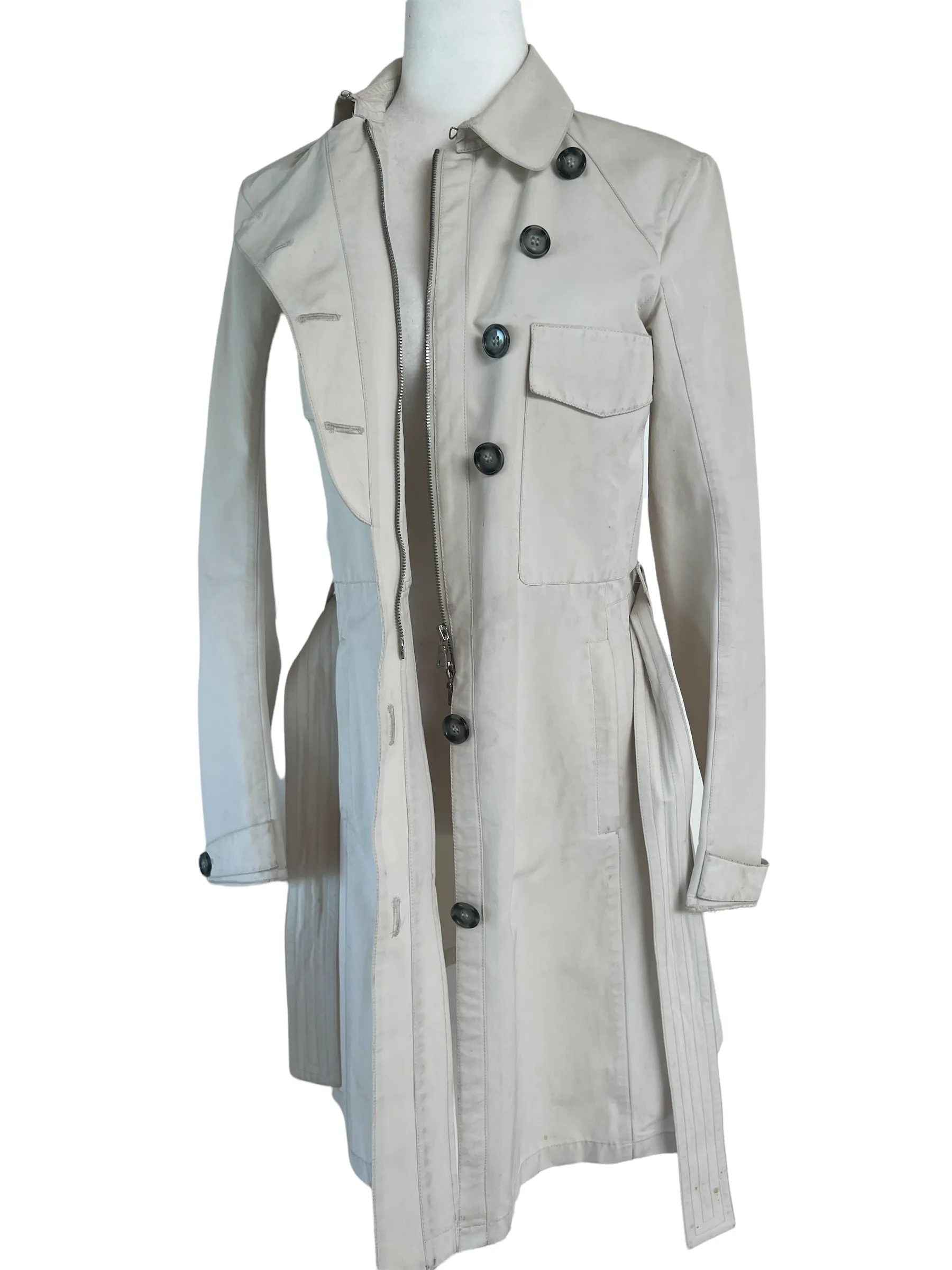 Beige Trench Coat - M