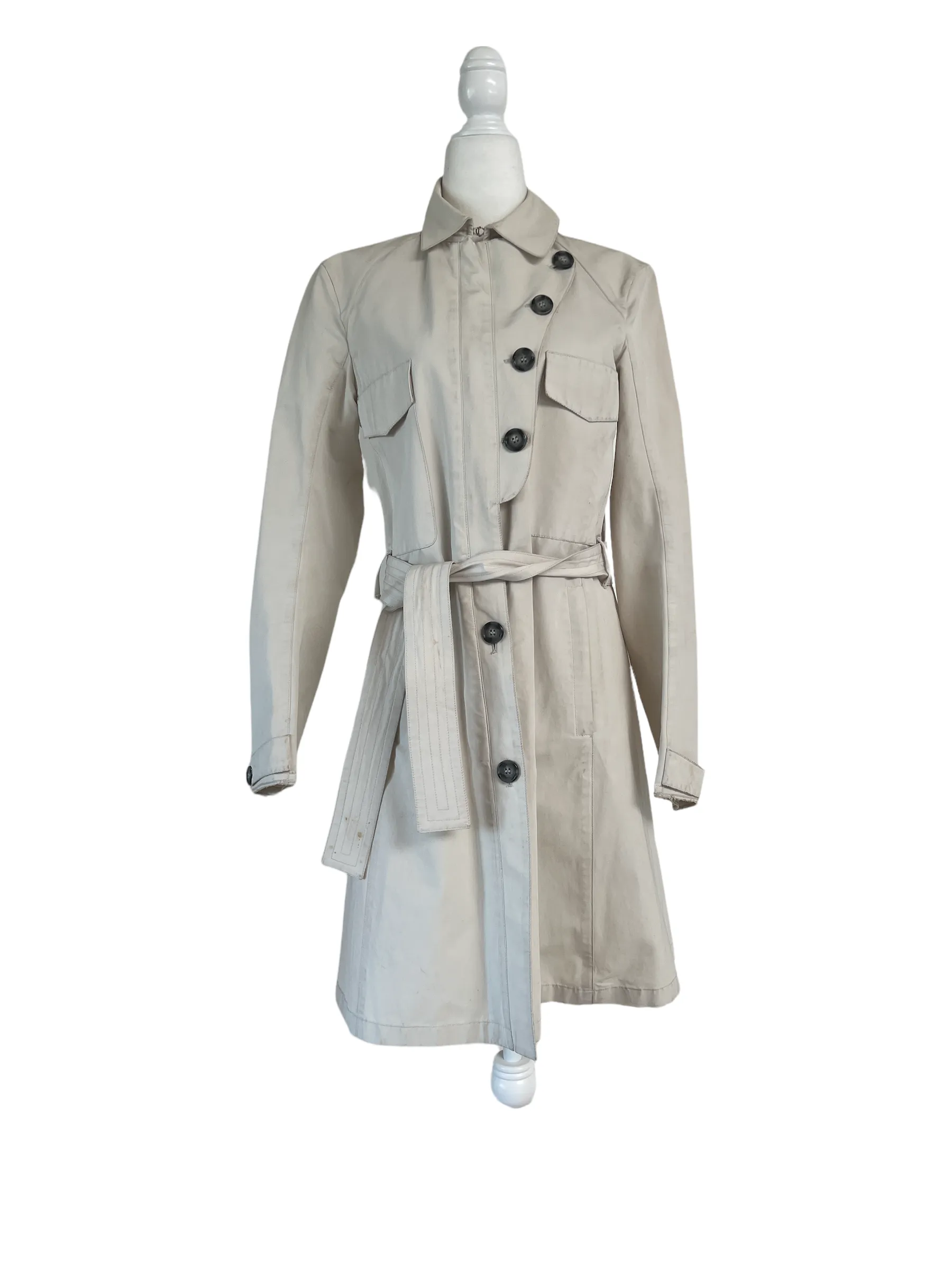 Beige Trench Coat - M