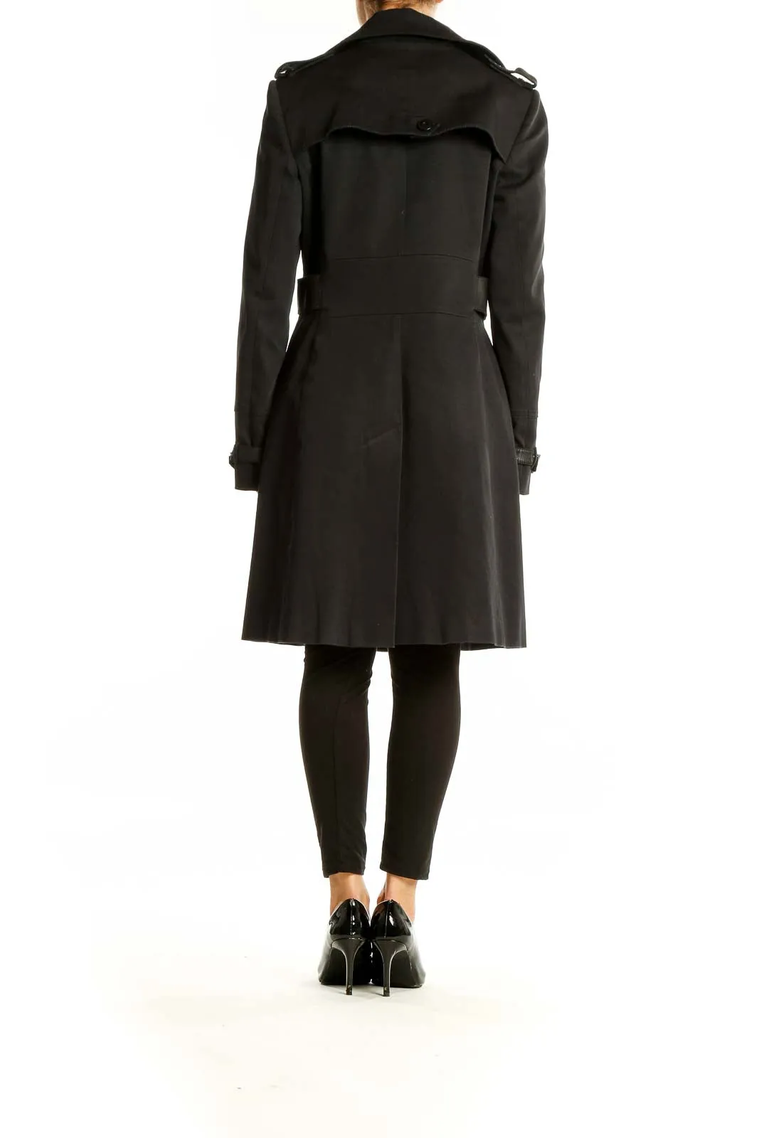 Black Sophisticated Trench Coat