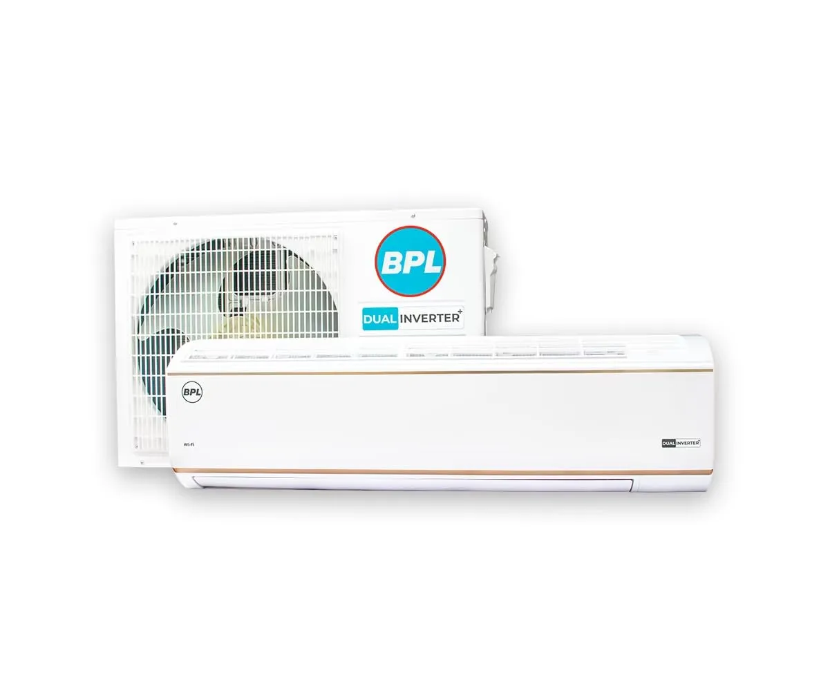 BPL  BAS-D193PTFG 1.5 Ton 3 Star Wi-Fi Dual Inverter Split AC (IFEEL, Copper, 6-in-1 Expandable,PM 0.1 Filter,Dual Inverter , Powered by AI, Gold Fin Coating),WHITE