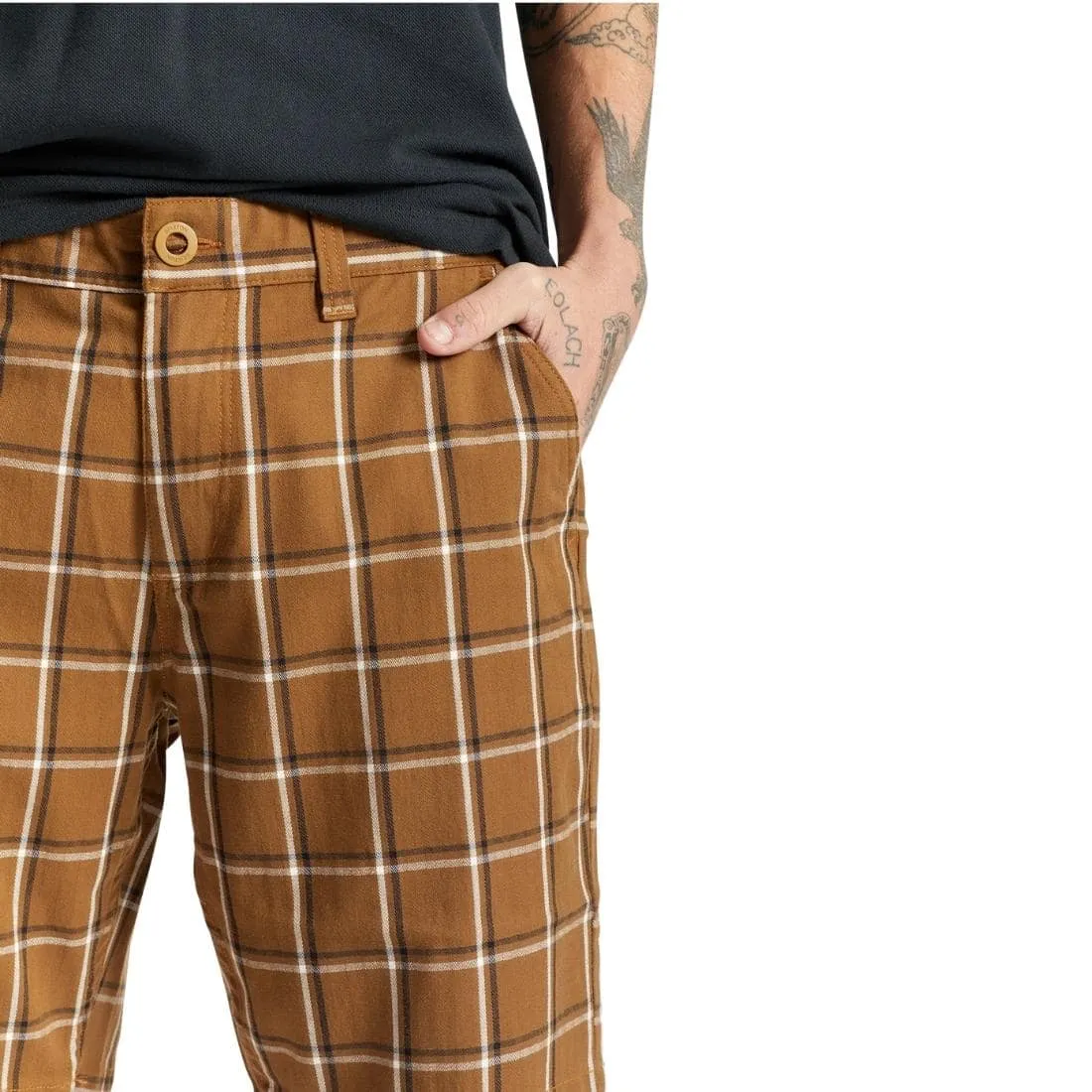Brixton Choice Chino Shorts - Medal Bronze