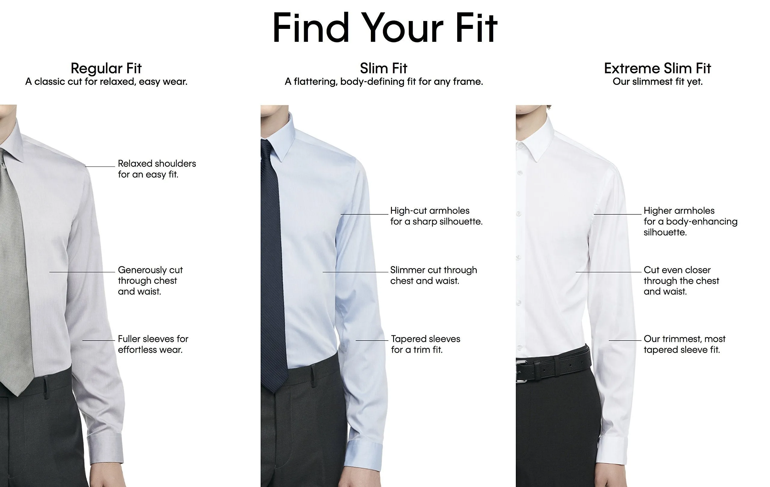 Calvin Klein Men's Dress Shirt Slim Fit Non Iron Stretch Solid, White, 16.5" Neck 34"-35" Sleeve