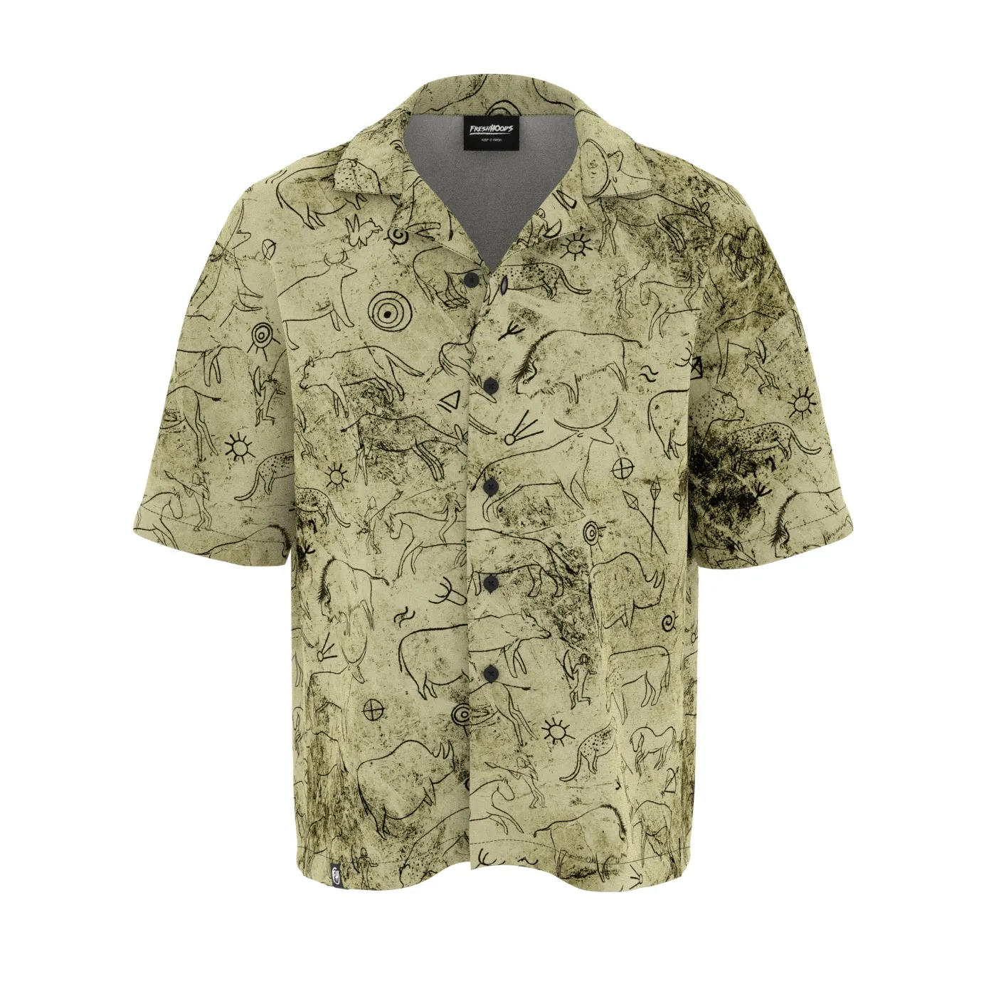 Cave Paintings Oversized Button Shirt