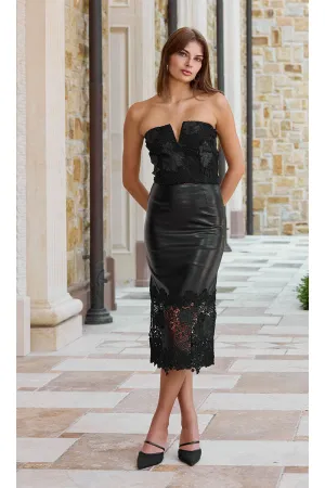 CHANTIRA VL GUIPURE COMBO SKIRT