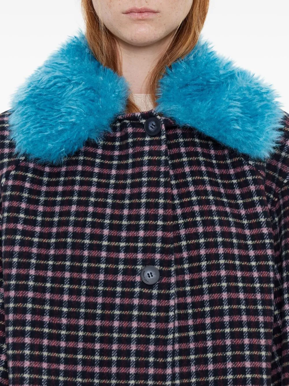 checked coat
