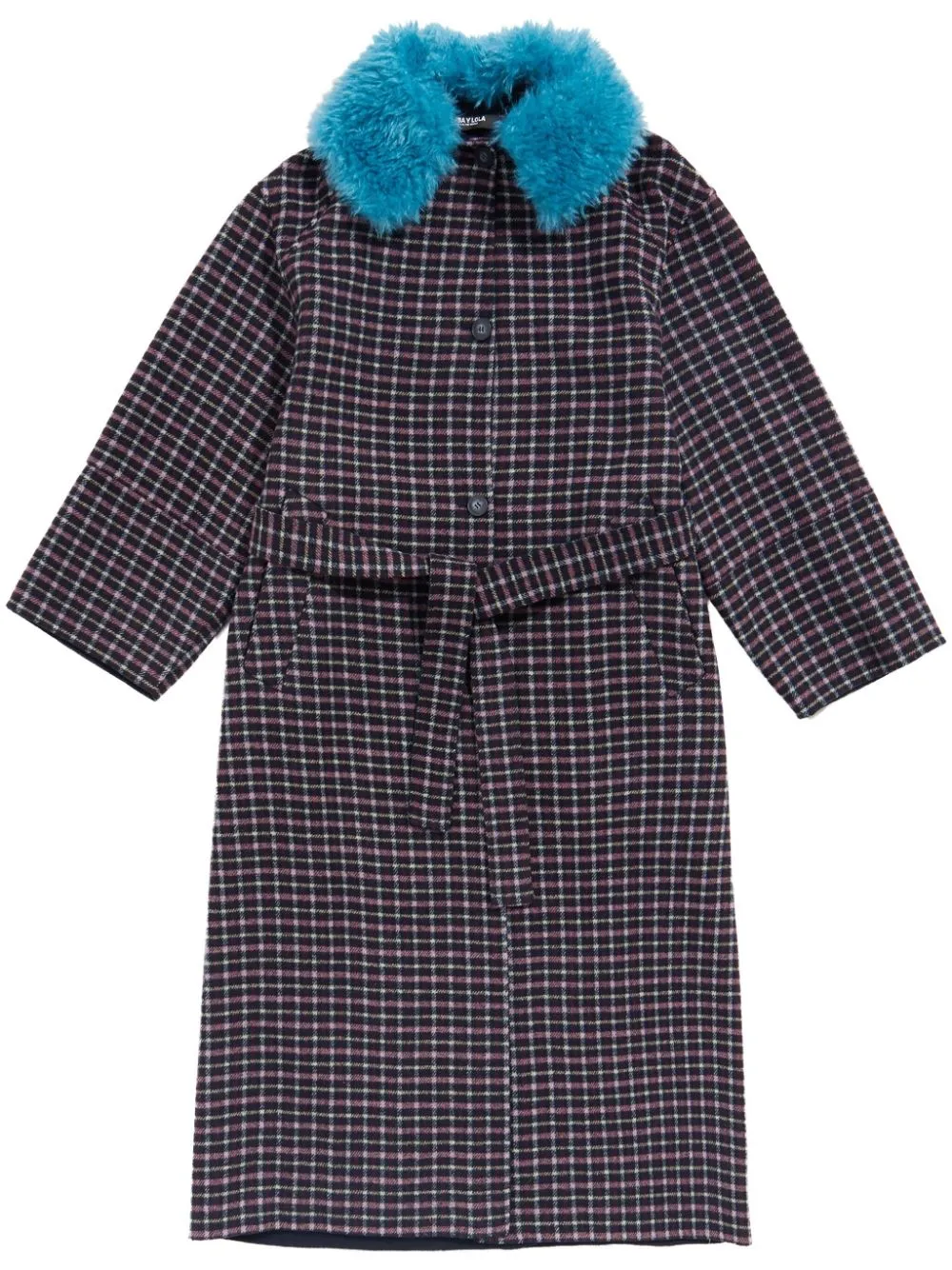 checked coat