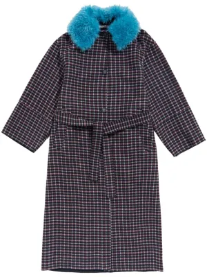checked coat
