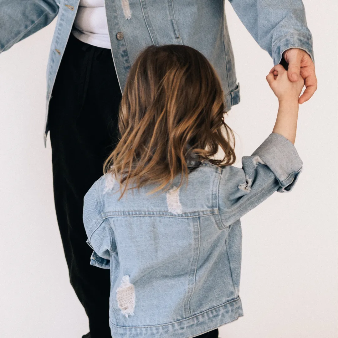 Distressed Denim Jean Jacket