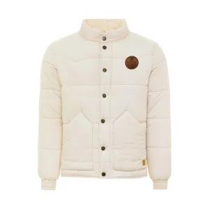 Edmonton Oilers Sportiqe Sundance Quilted Cream Puffer Jacket
