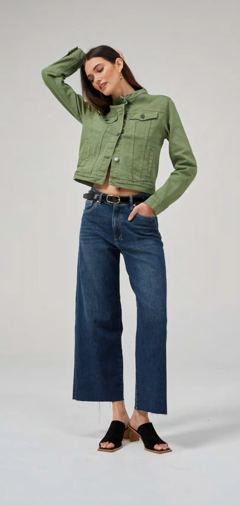 Elonnie Oil Green Jacket
