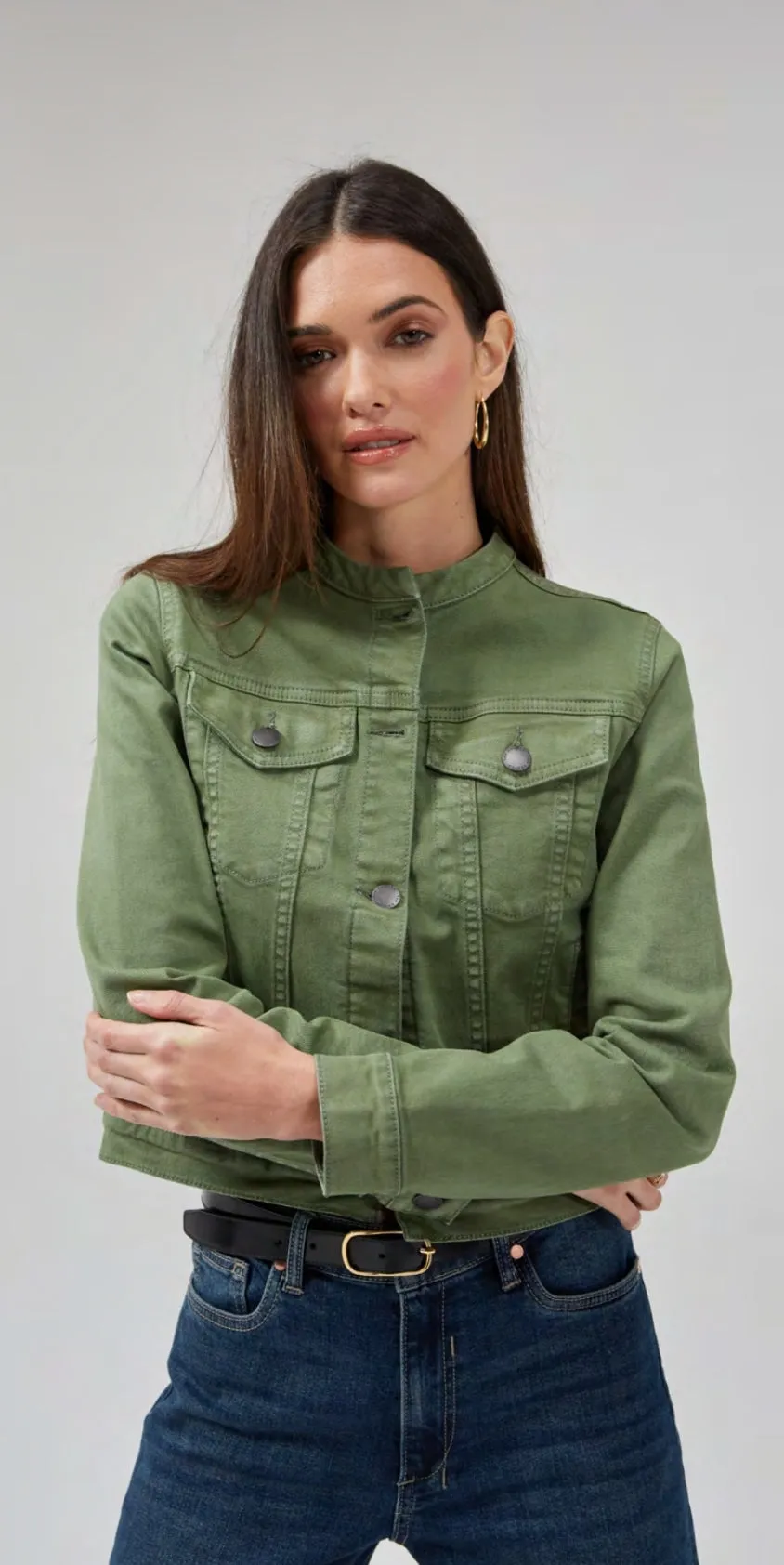 Elonnie Oil Green Jacket