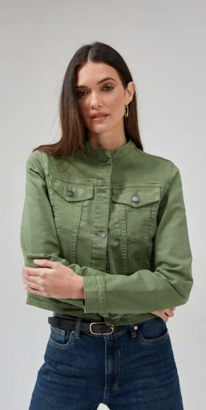 Elonnie Oil Green Jacket