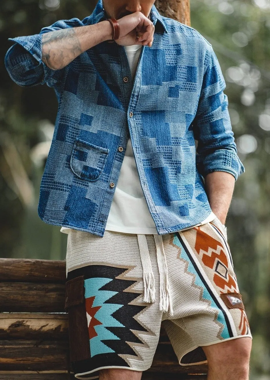 Embroido - Men's Vintage Shorts