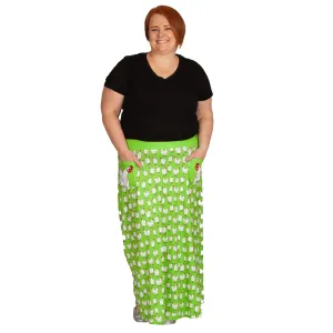 Flock Maxi Skirt With Pockets