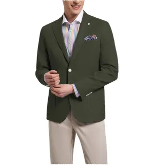 Formal Men's Slim Fit Notch Lapel Flat Blazer