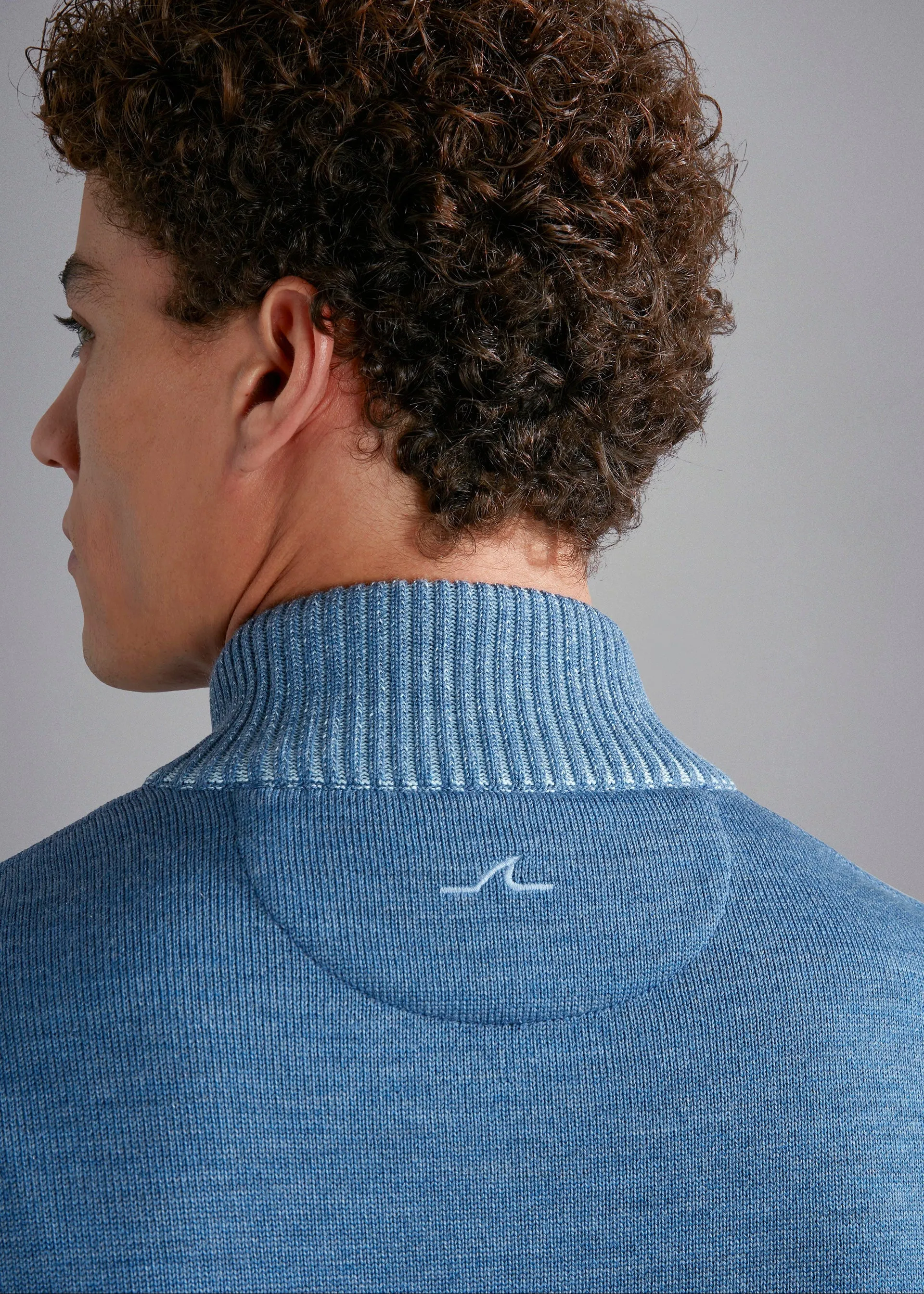 Gilet Paul & Shark bleu en laine