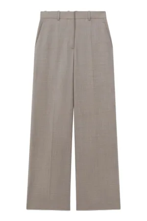 Hazel wool blend wide leg suit trousers