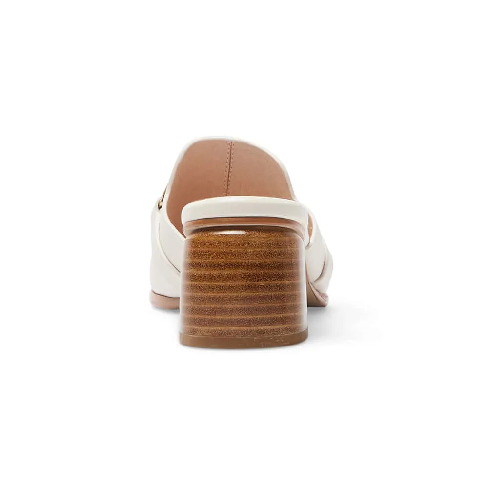 Helen Heel in Ivory Leather