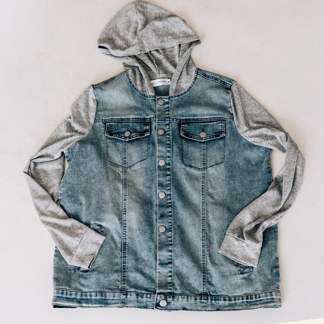 Hooded Denim Jacket