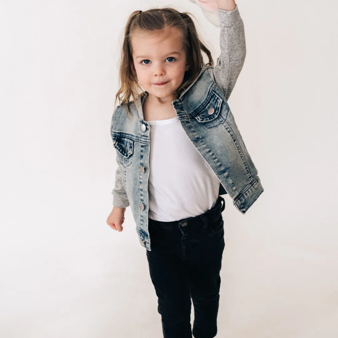 Hooded Denim Jacket
