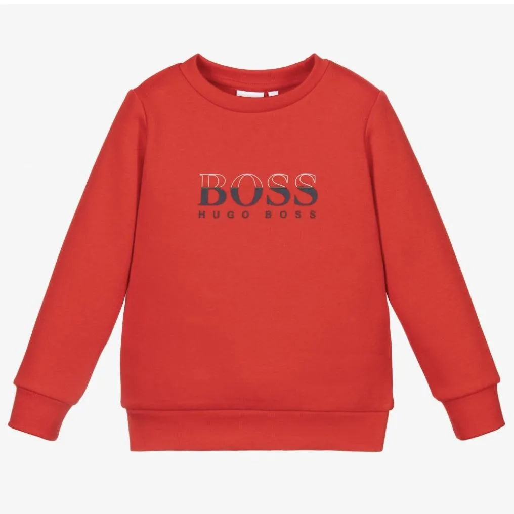 HUGO BOSS - Logo Sweatshirt - Red