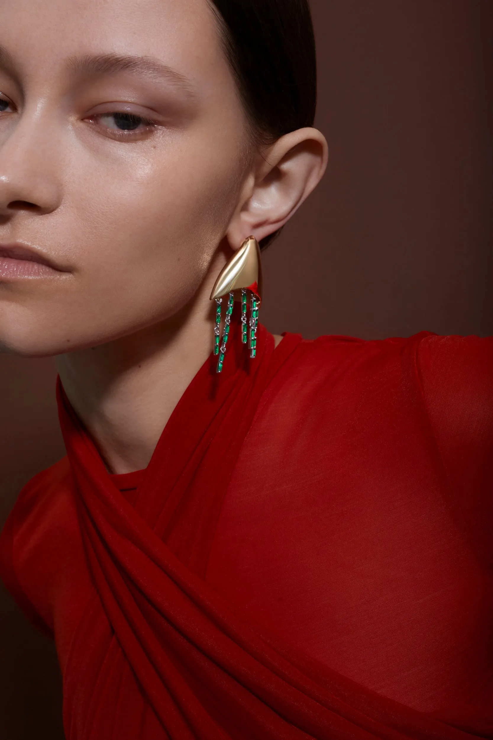 Jellyfish Earrings in Gold