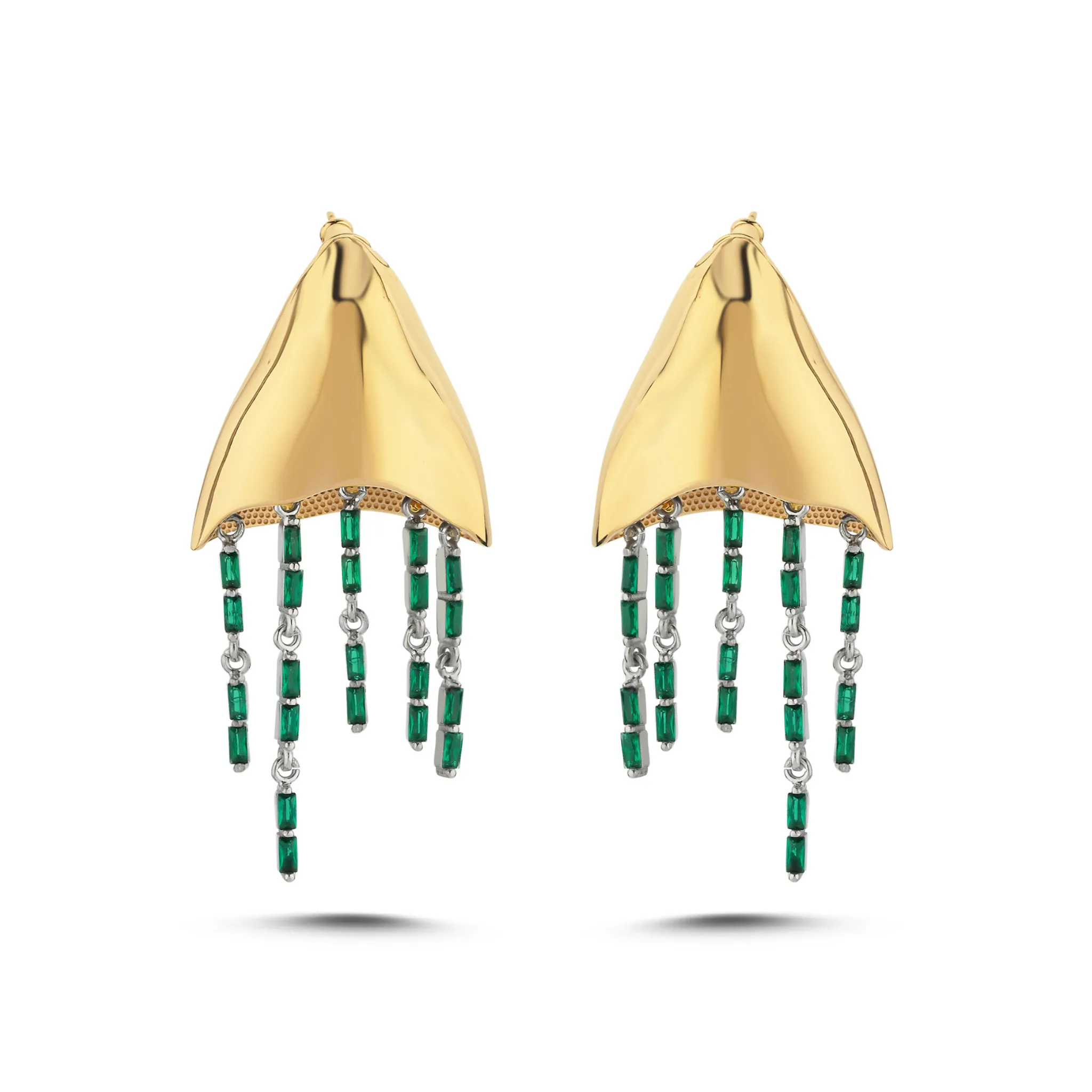 Jellyfish Earrings in Gold
