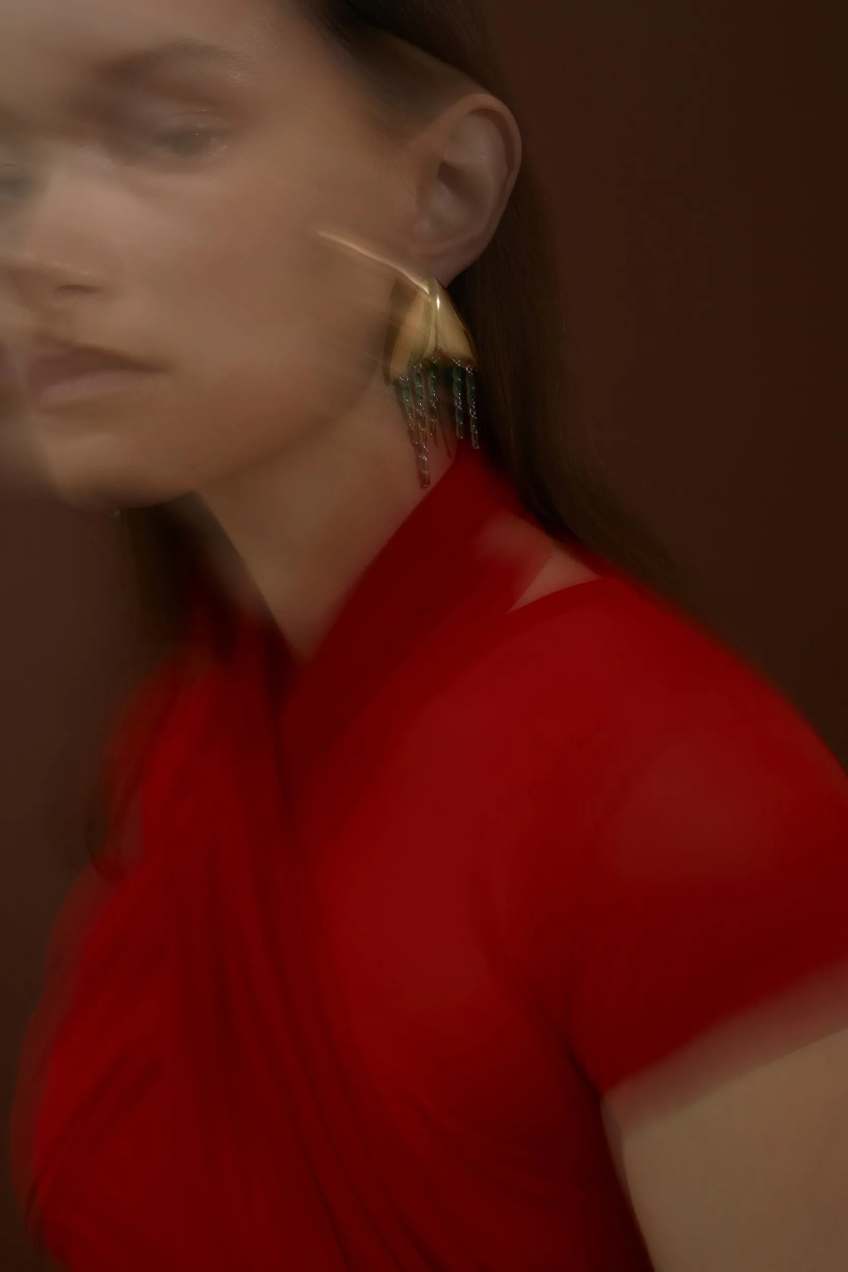 Jellyfish Earrings in Gold