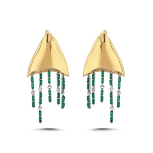 Jellyfish Earrings in Gold