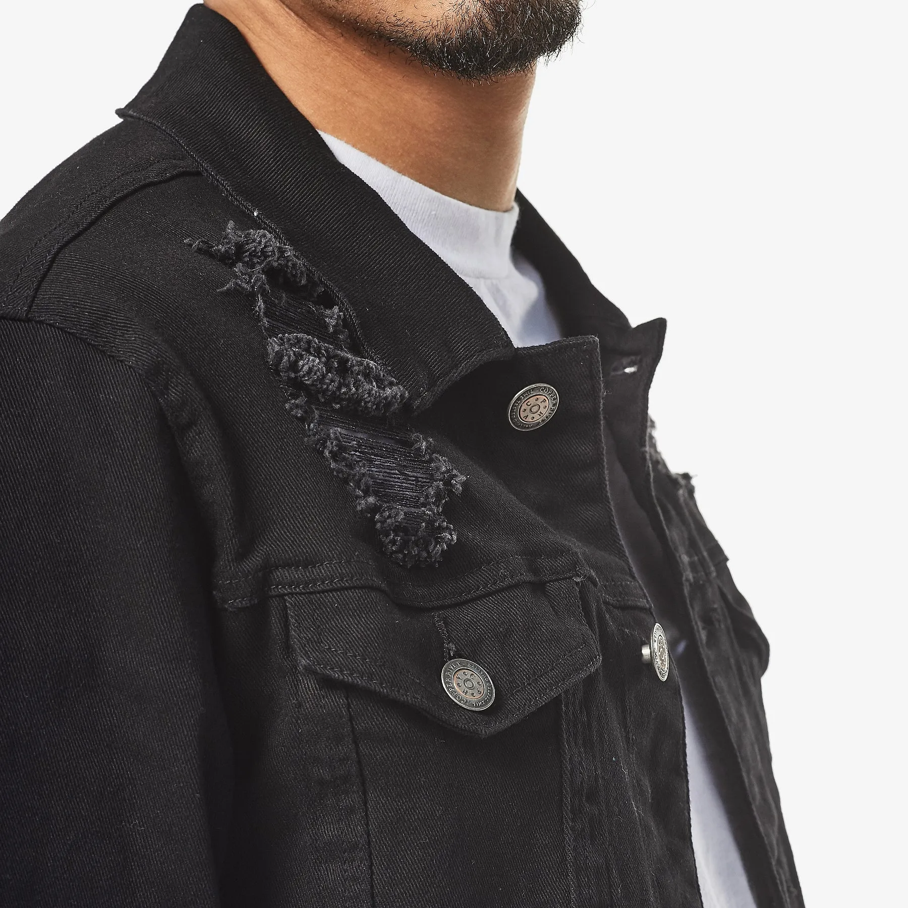 JET BLACK DENIM JACKET