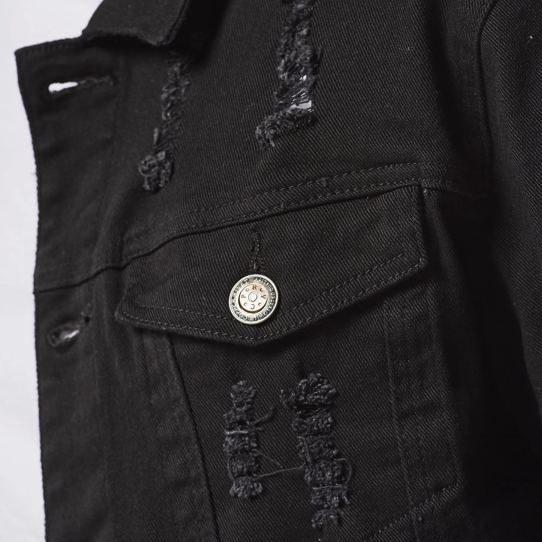 JET BLACK DENIM JACKET