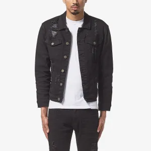 JET BLACK DENIM JACKET