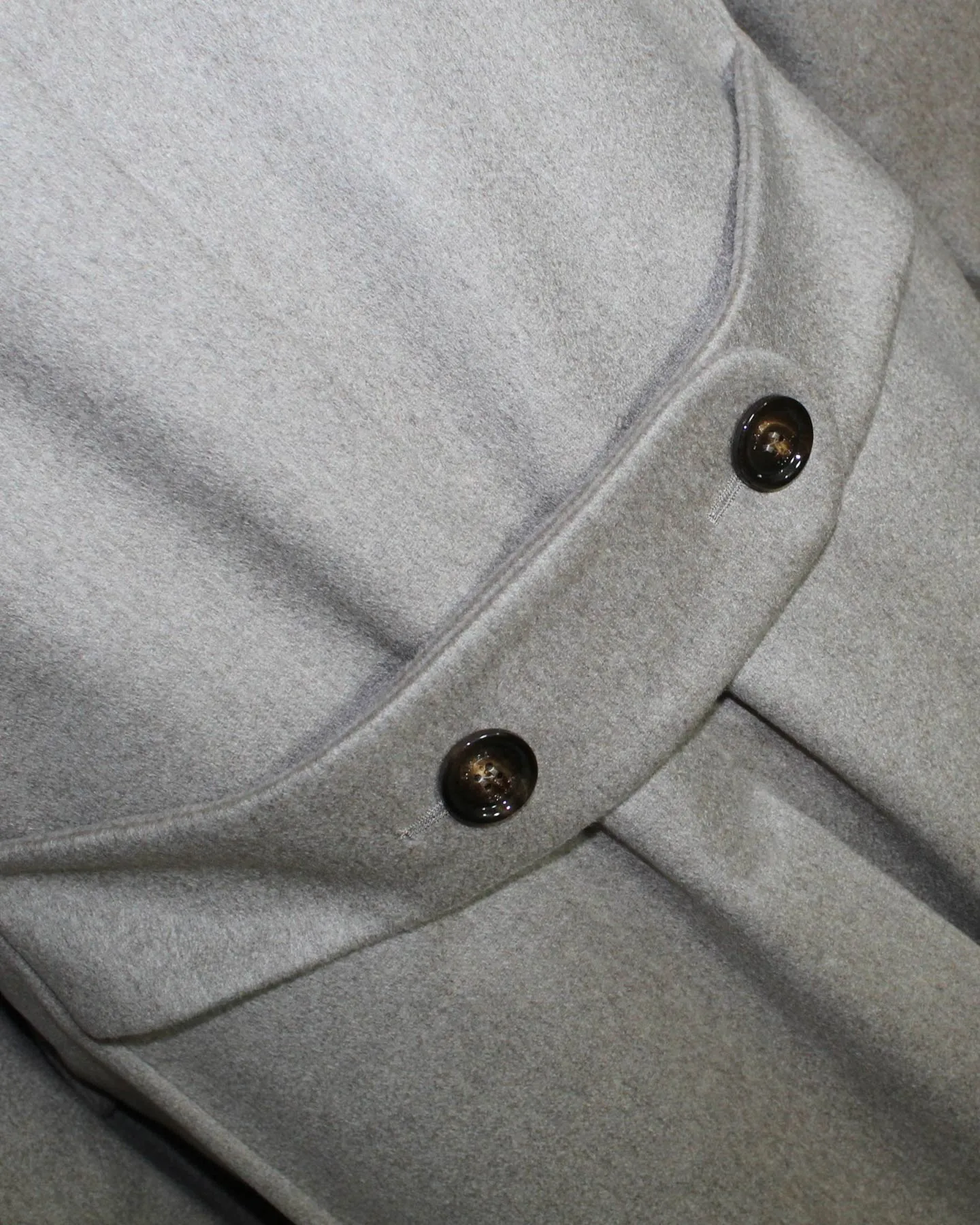 Kired Kiton Cashmere Long Coat Beige Double Breasted Overcoat EU 50 / US 40