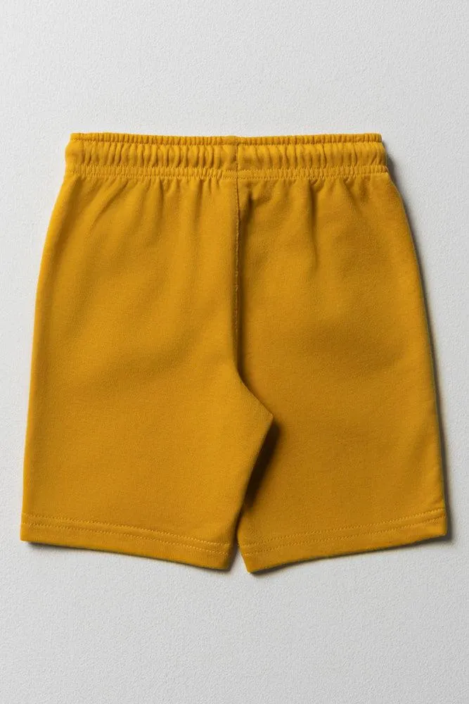 Knit Shorts Yellow