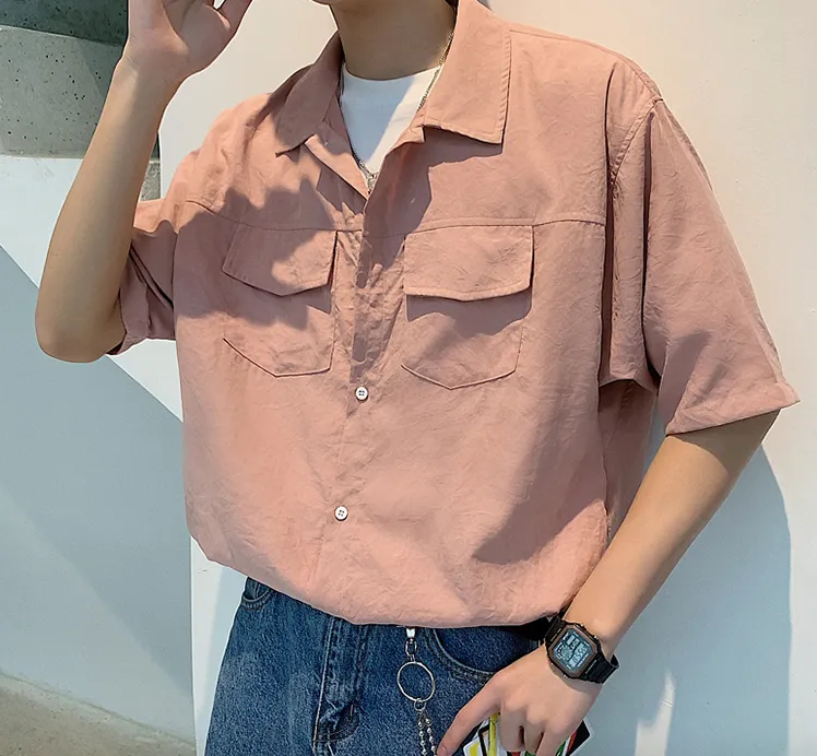 [Korean Style] Casian Oversized 1/2 Shirts