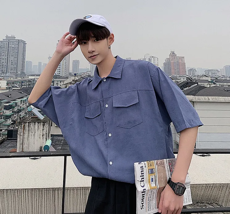 [Korean Style] Casian Oversized 1/2 Shirts