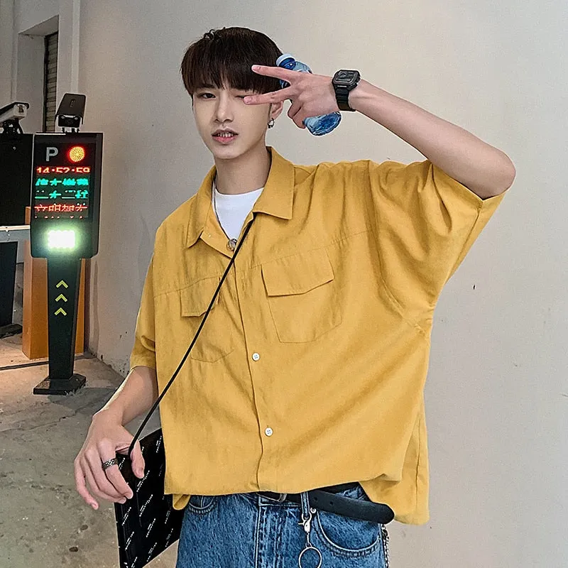 [Korean Style] Casian Oversized 1/2 Shirts