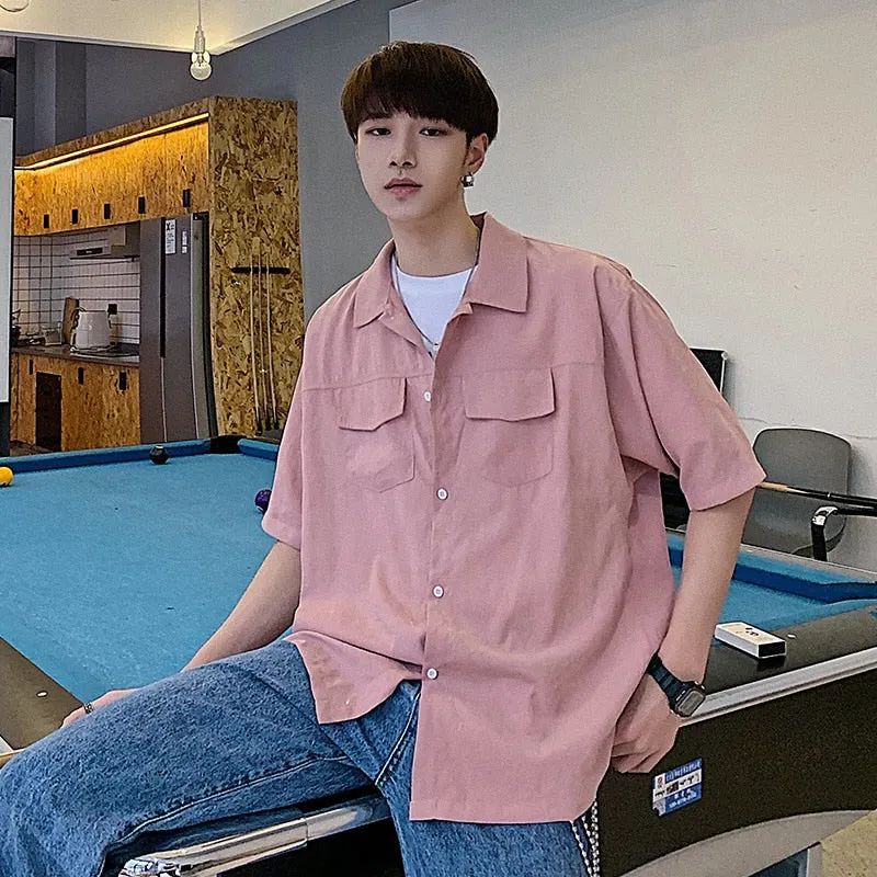 [Korean Style] Casian Oversized 1/2 Shirts