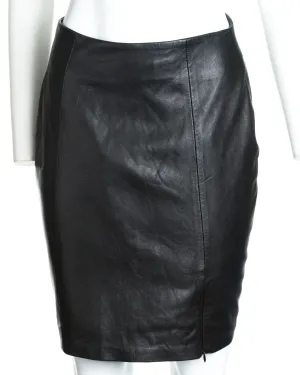 Ladies 17" Leather Skirt