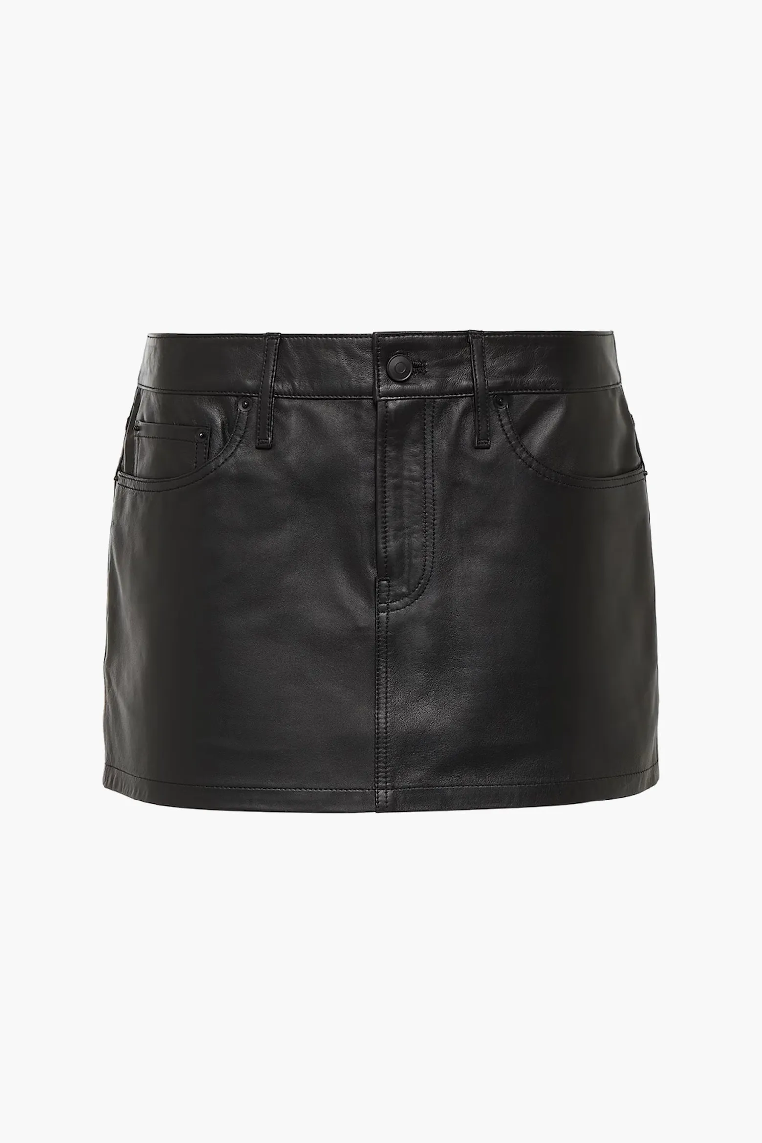 LEATHER MICRO MINI SKIRT