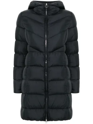 logo-appliqué coat