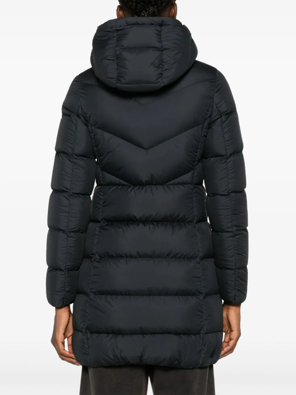 logo-appliqué coat