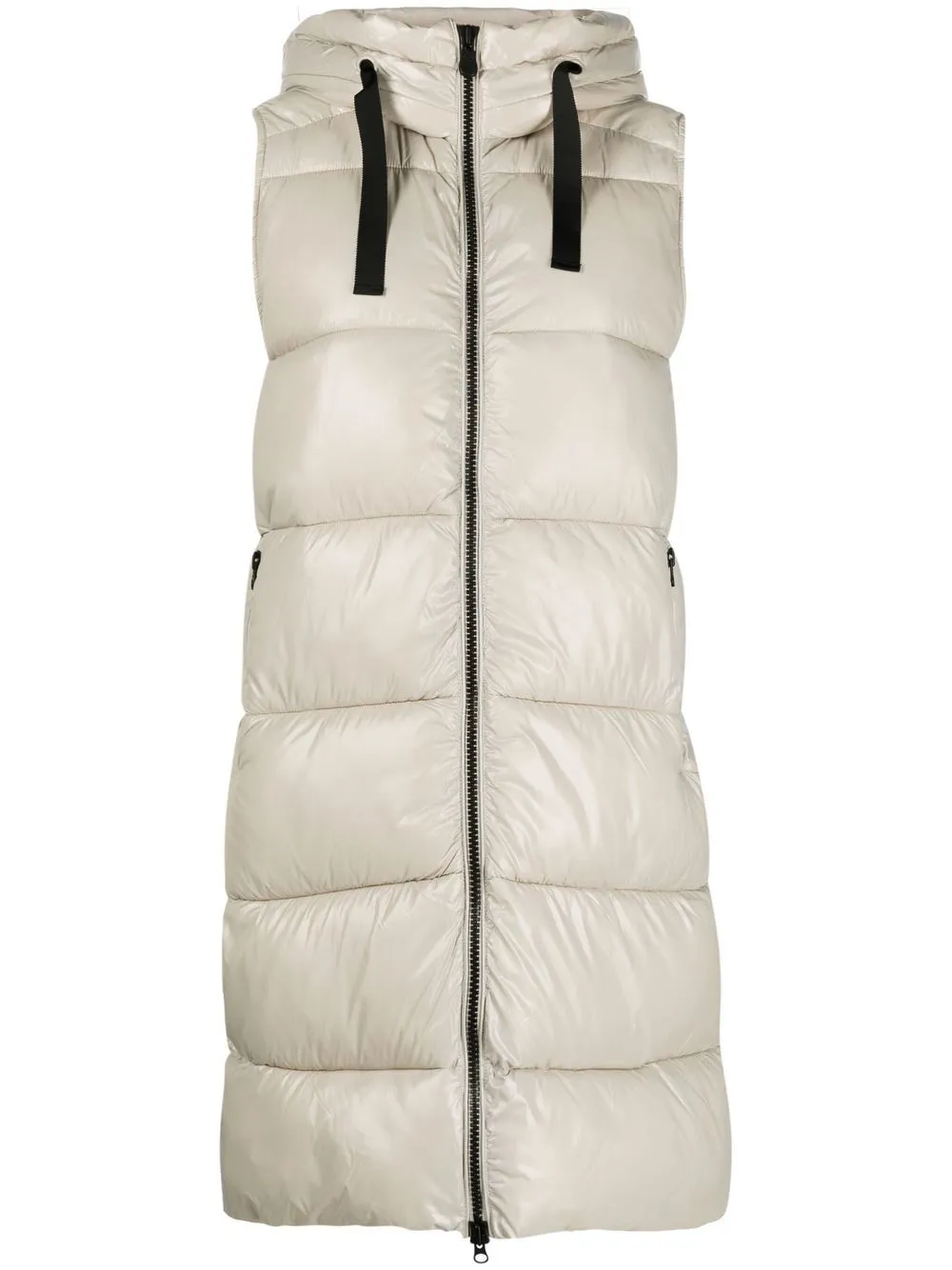 long puffer gilet