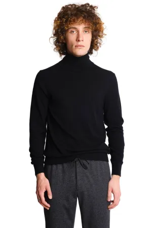 Luxe Fine Gauge Turtleneck - Black