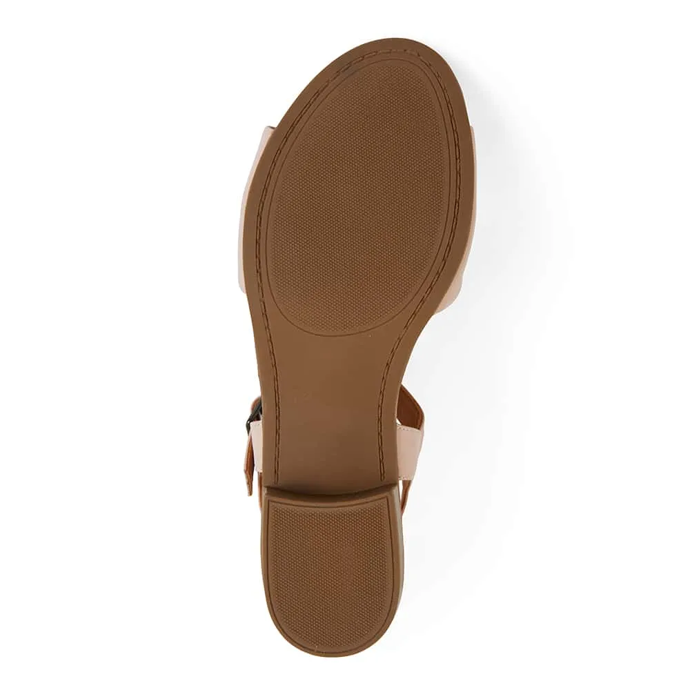 Maisy Heel in Blush Leather