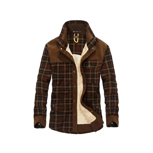 Men Cotton Liner Casual Shirts Outerwear