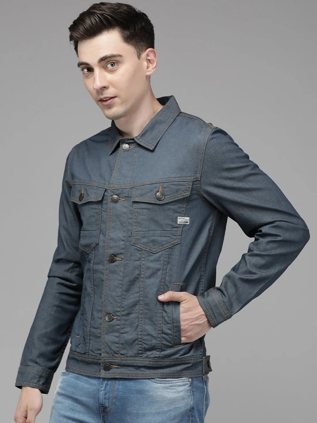 Men Indigo Lightweight Denim Jacket